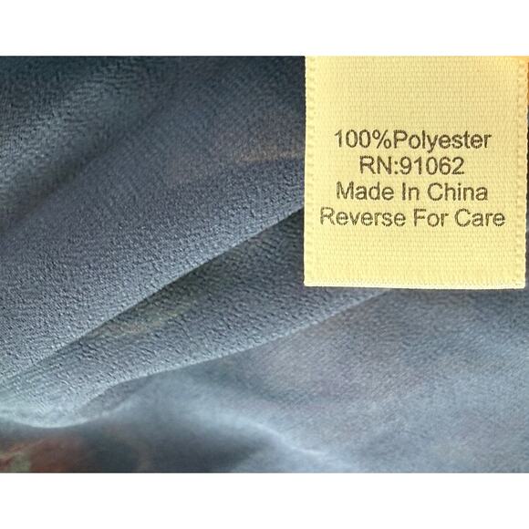 Standards & Practices Dress Womens 3X Tropical Chiffon Floral Boho Flattering - Picture 16 of 16